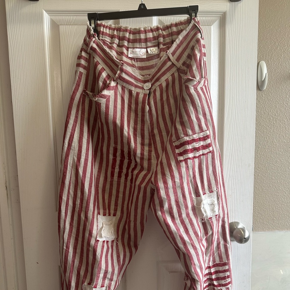Paper Lace Striped pants
